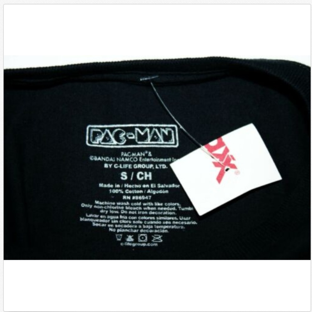 Pac-man Short Sleeve Graphic T-Shirt Size Small - Picture 4 of 4